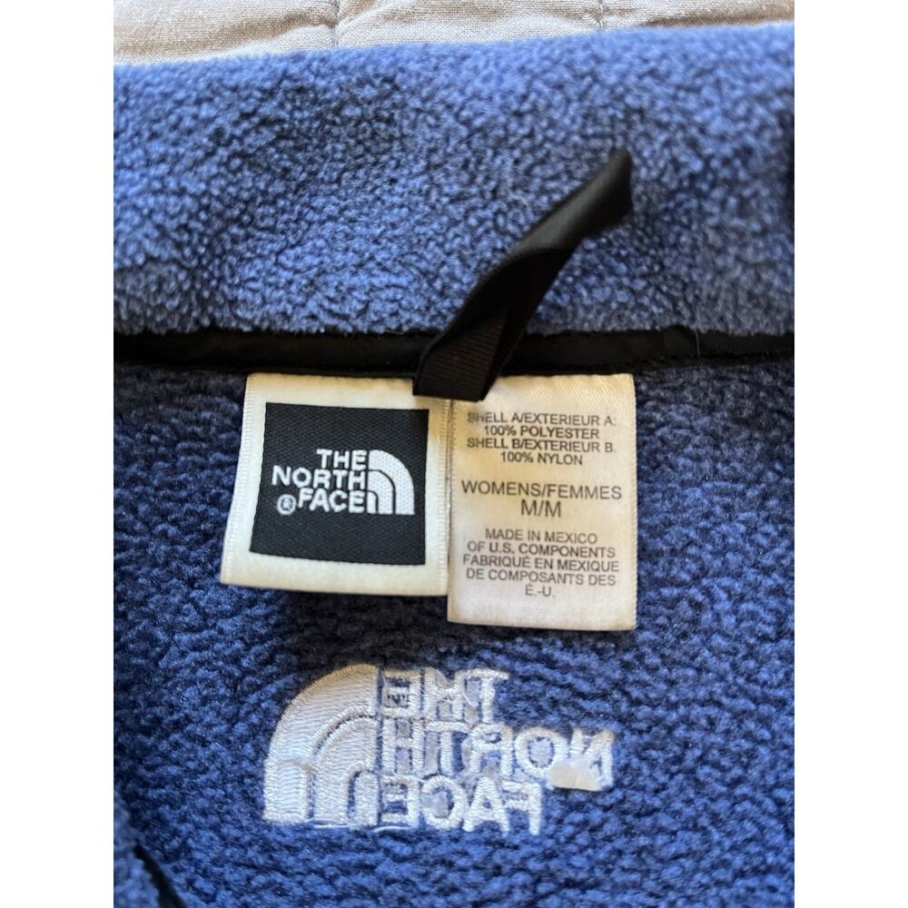 The North Face Womens Blue Heather Polartec Full Zip Fleece Jacket Size M 14071 - Picture 3 of 9